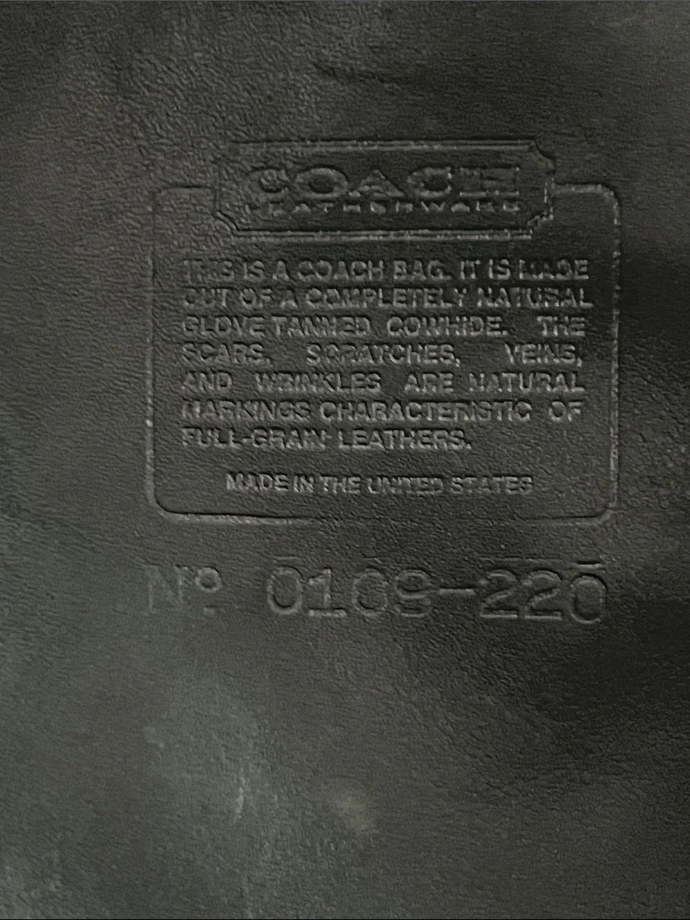Rare Coach Black Leather Hobo Bag
